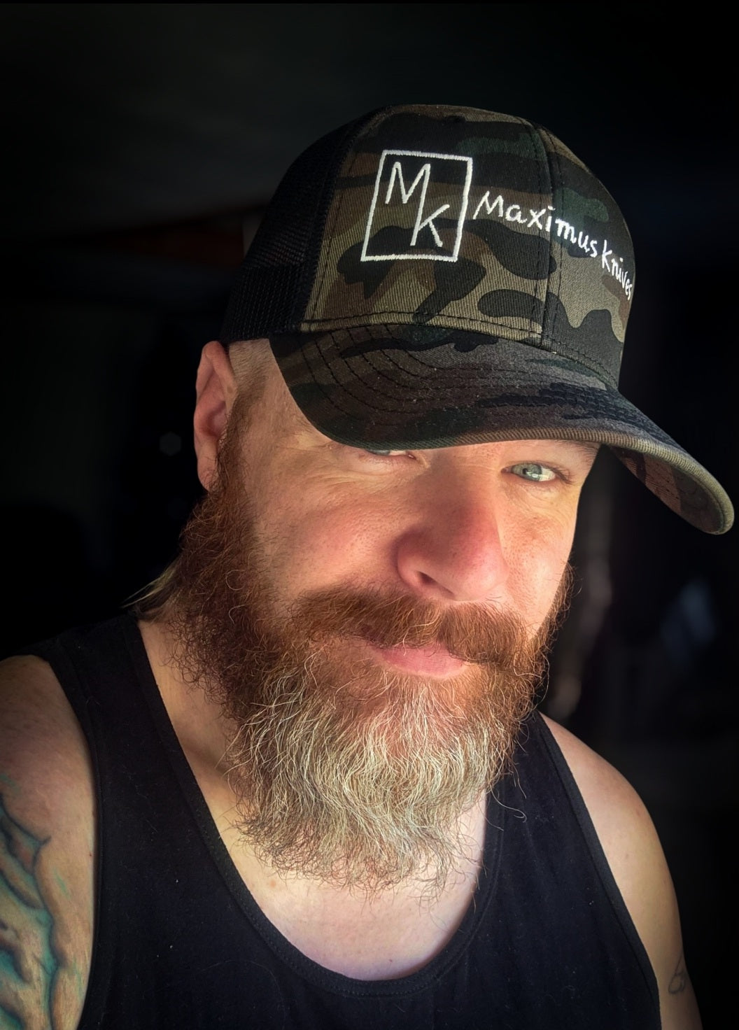 Maximus Knives Camo Signature Trucker Hat
