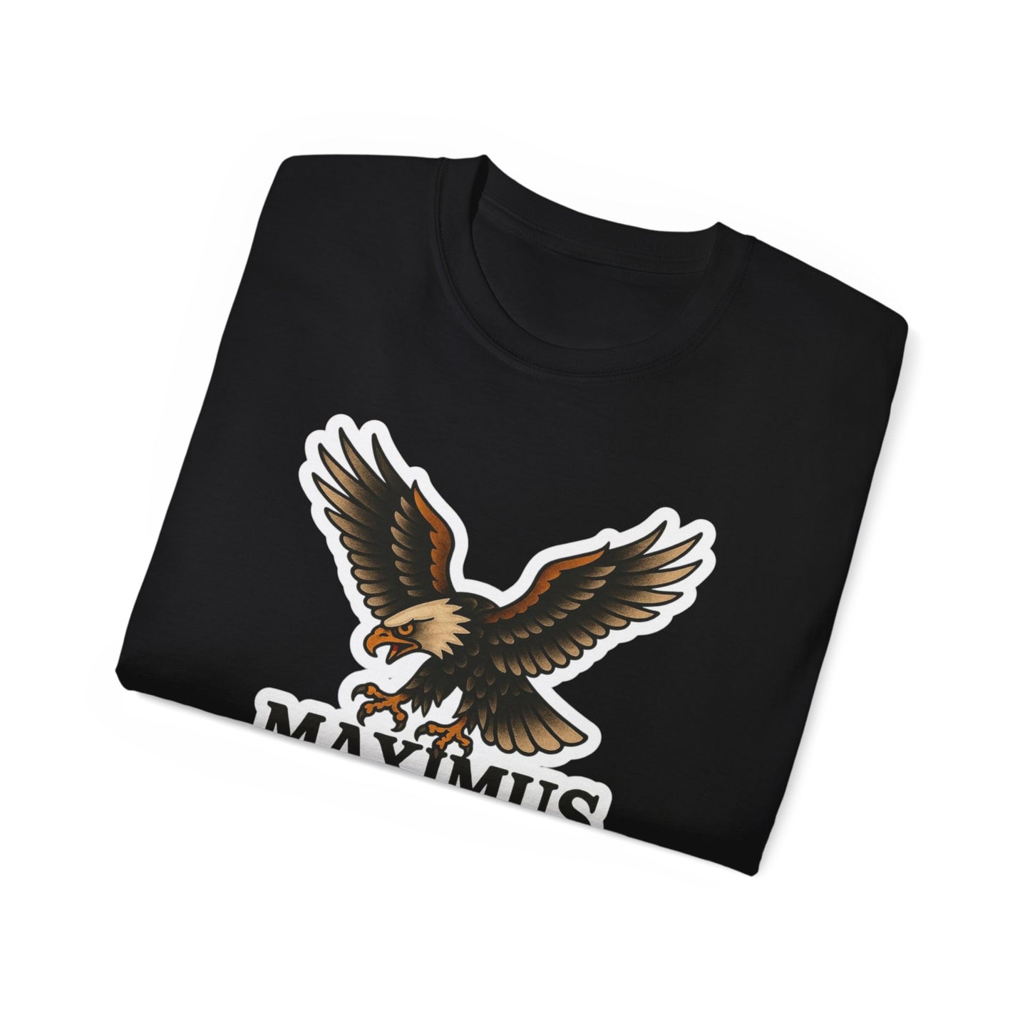 Maximus Knives Eagle Graphic Tee, Unisex Cotton T-Shirt, Perfect Gift for Knife Enthusiasts, Vintage Style Shirt