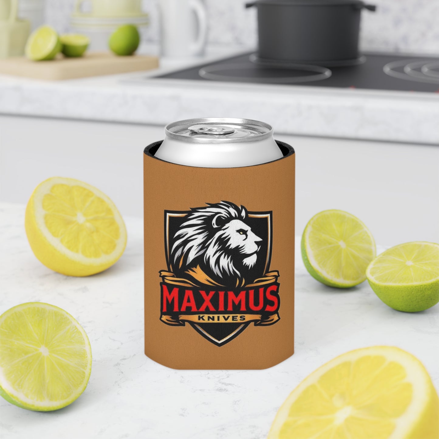 Can Cooler - Maximus Knives Lion Design