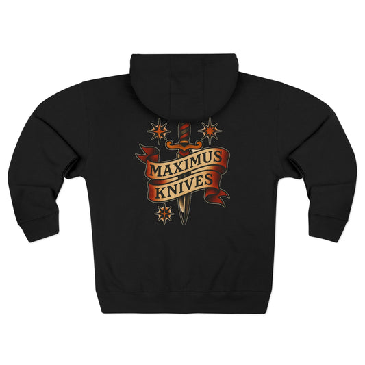 Maximus Knives Dagger Hoodie, Perfect for Casual Outfits, Unique Gift for Men, Streetwear Style, Great for Events