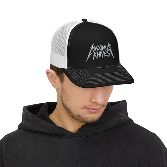 Maximus Knives Trucker Cap — Embroidered Snapback Mesh Hat