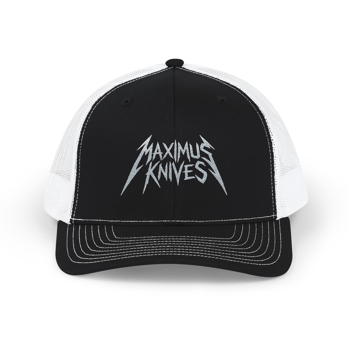 Maximus Knives Trucker Cap — Embroidered Snapback Mesh Hat