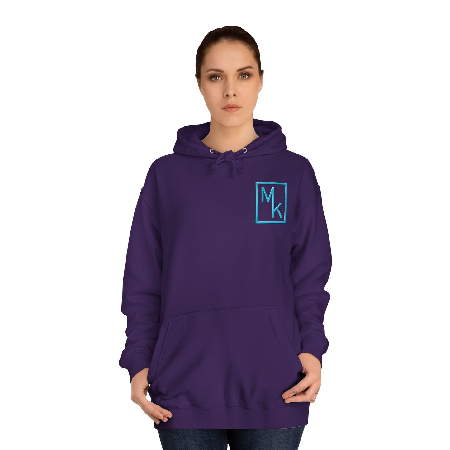 College Hoodie with 'Maximus Knives' Back Graphic & MK Chest Logo