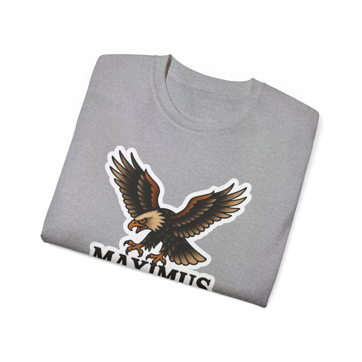 Maximus Knives Eagle Graphic Tee, Unisex Cotton T-Shirt, Perfect Gift for Knife Enthusiasts, Vintage Style Shirt