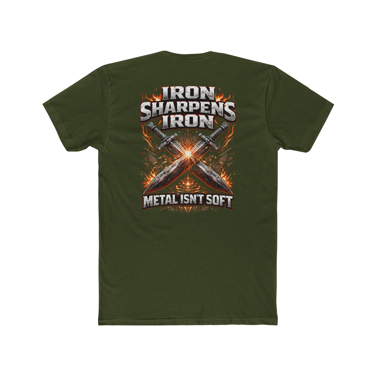 Iron Sharpens Iron T-Shirt – 'Metal Isn’t Soft' Heavy Metal Graphic Tee